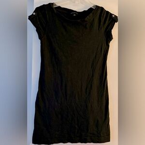 Banana Republic Small Women’s cap sleeve t-shirt dress tunic top Black S shirt
